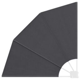 Berkfield Home Balcony Privacy Screen Folding Manual Black 115 x 115 cm Fabric - thumbnail 2