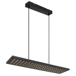 Netlighting Dolores 80x20cm Pendant Ceiling Light Matt Black LED 3000K - Size: 80x20 cm - thumbnail 1