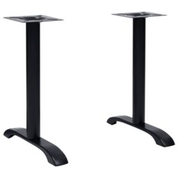 Berkfield Home Bistro Table Legs 2 pcs Black 61x8x72 cm Cast Iron - Size: 61 x 8 x 72 cm - thumbnail 1