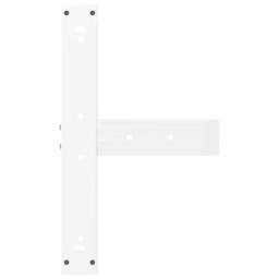 Berkfield Home Bar Table Legs T-Shaped¬†2 pcs White 60x35x(90-91) cm Steel - thumbnail 7
