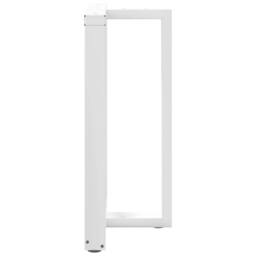 Berkfield Home Bar Table Legs T-Shaped¬†2 pcs White 60x35x(90-91) cm Steel - thumbnail 5