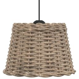 Berkfield Home Ceiling Lamp Shade Brown √ò30x20 cm Wicker - Size: 30x20 cm - thumbnail 4