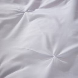 New Edge Blinds Pintuck Duvet Set in White - Size: Double - thumbnail 3