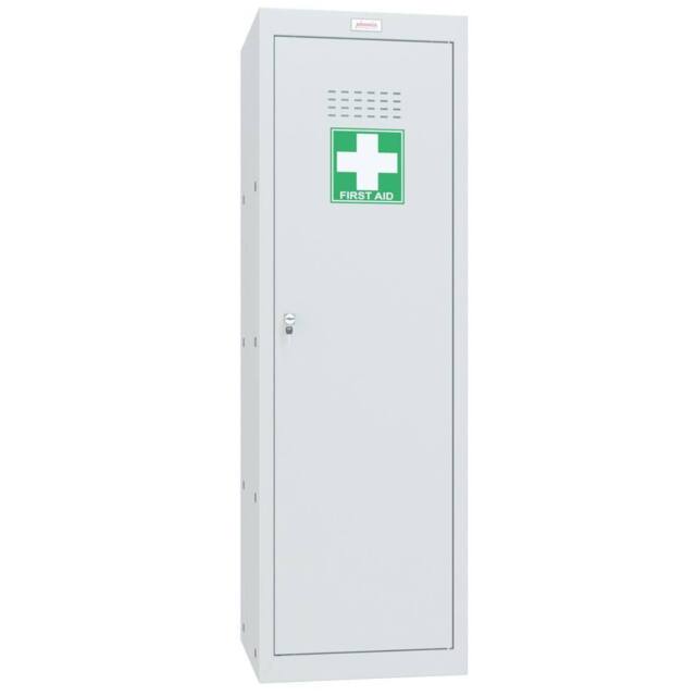 Phoenix Safe Company Light Grey Medical Cube Locker with Key Lock, MC1244GGK, 173L - Size: 120 cm x 100 cm - image 1