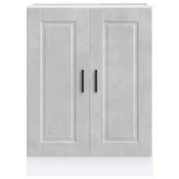 Berkfield Home Kitchen Base Cabinet¬†Porto Concrete Grey Engineered Wood - thumbnail 4