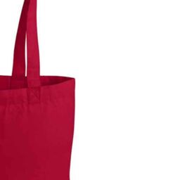 Westford Mill Premium Cotton Tote Bag in Red - thumbnail 2