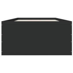 Berkfield Home Modern Bed Frame without Mattress Black 75x190 cm Small Single - thumbnail 4
