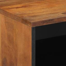Berkfield Home Bedside Cabinet 50x33x60 cm Solid Wood Mango in Brown - Size: 50 x 33 x 60 cm - thumbnail 6