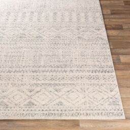 Livabliss Elaziz-Global Grey White Global Living Dining Bedroom Rug in Light Grey - Size: 120 cm x 170 cm - thumbnail 5
