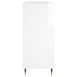 Berkfield Home Record Cabinet High Gloss White 84.5x38x89 cm Engineered Wood - thumbnail 5