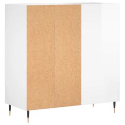 Berkfield Home Record Cabinet High Gloss White 84.5x38x89 cm Engineered Wood - thumbnail 6