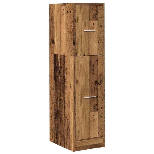 Berkfield Home Elegant Apothecary Cabinet Old Wood 30x41x118 cm Engineered Wood in Brown - Size: 30 x 41 x 118 cm - image 1