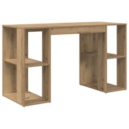 Berkfield Home Artisan Oak Writing Desk Artisan oak Engineered wood Standard in Brown - thumbnail 2