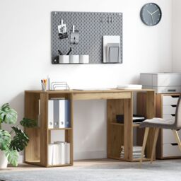 Berkfield Home Artisan Oak Writing Desk Artisan oak Engineered wood Standard in Brown