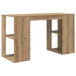 Berkfield Home Artisan Oak Writing Desk Artisan oak Engineered wood Standard in Brown - thumbnail 6