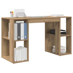 Berkfield Home Artisan Oak Writing Desk Artisan oak Engineered wood Standard in Brown - thumbnail 3