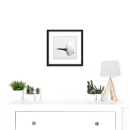 Artery8 Military USA Navy FA-18 Hornet Aircraft Fighter Jet Photo 8X8 Inch Square Wooden Framed Wall Art Print Picture with Mount in Black - thumbnail 2