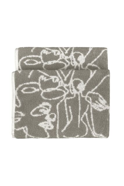 Furn Everybody Abstract 100% Cotton Hand Towel in Grey - image 1