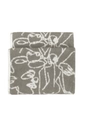 Furn Everybody Abstract 100% Cotton Hand Towel in Grey - thumbnail 1