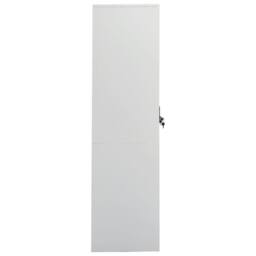 Berkfield Home Wardrobe Light Grey 80x50x180 cm Steel - Size: 80 x 50 x 180 cm - thumbnail 3