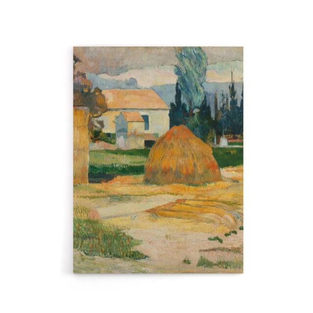 "Artery8 Farmhouse Landscape Near Arles Paul Gauguin Canvas Wall Art Print - Size: W18"" x H24""" - image 1