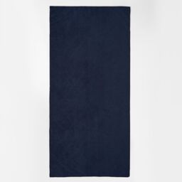 OHS 5 x Plain Microfiber Quick Dry Bath Beach Towel in Navy - thumbnail 3