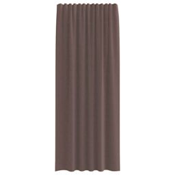 Berkfield Home Voile Curtains with Tab Top 2 pcs Brown - thumbnail 4