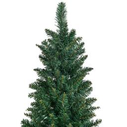 Costway 8FT Artificial Christmas Tree Xmas Decoration Trees Slim for Small Room in Green - thumbnail 3