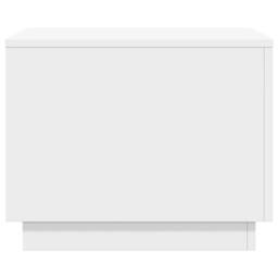 Berkfield Home Modern Coffee Table with LED Lights White 50x50x40 cm - Size: 50 x 50 x 40 cm - thumbnail 7