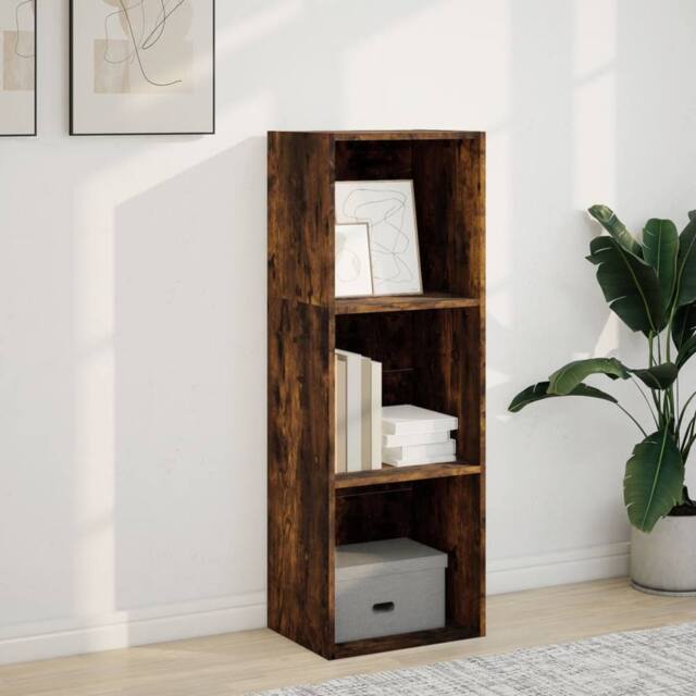 Berkfield Home Decorative Bookcase Smoked Oak 40x30x114 cm Engineered Wood in Brown - Size: 40 x 30 x 114 cm - image 1