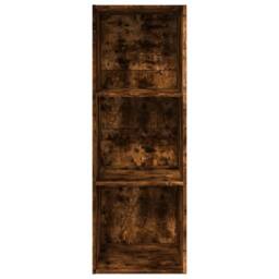 Berkfield Home Decorative Bookcase Smoked Oak 40x30x114 cm Engineered Wood in Brown - Size: 40 x 30 x 114 cm - thumbnail 4