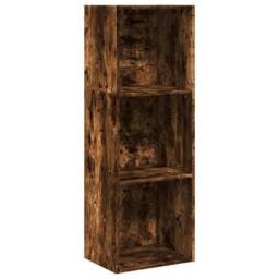 Berkfield Home Decorative Bookcase Smoked Oak 40x30x114 cm Engineered Wood in Brown - Size: 40 x 30 x 114 cm - thumbnail 3