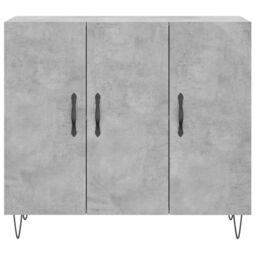 Berkfield Home Sideboard Concrete Grey 90x34x80 cm Engineered Wood - Size: 90 x 34 x 80 cm - thumbnail 6