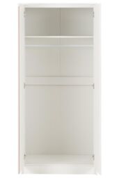 Seconique Malvern 2 Door Wardrobe Bedroom Set in White - thumbnail 3