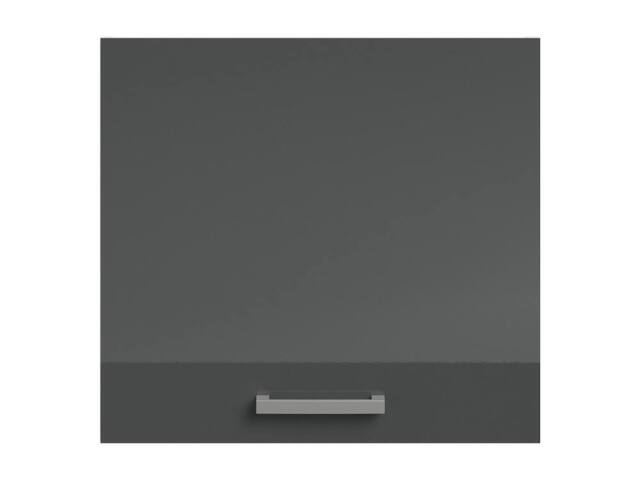 Vente-unique Kitchen Units - 1 Base Cabinet & 1 Wall Cabinet - 2 Doors - Gloss Grey - image 1