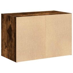 Berkfield Home Cabinet with 2 Drawers Smoked Oak 60x31x40 cm Engineered Wood in Brown - Size: 60 x 31 x 40 cm - thumbnail 7
