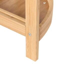 Wyld and Coco 3-Tier Corner Shelf - Light Brown - thumbnail 6