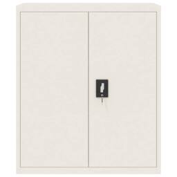 Berkfield Home Durable File Cabinet White 90x40x105 cm Steel - Size: 90 x 40 x 105 cm - thumbnail 1