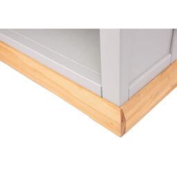 Cabinet Bits Bookcase with plinth 120x70x25cm in Light Grey - Size: 120 x 70 x 25 cm - thumbnail 6