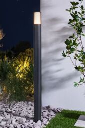 BHS Lighting Zeb Adjustable Outdoor Post Light in Dark Grey - thumbnail 4