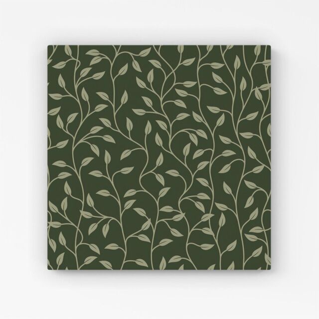 Warren Reed - Designer Green Shrub With Leaves Canvas - Size: w40 inch x h40 inch - image 1