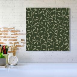 Warren Reed - Designer Green Shrub With Leaves Canvas - Size: w40 inch x h40 inch - thumbnail 2
