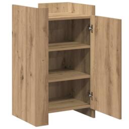 Berkfield Home Sideboard Artisan Oak 45x35x75 cm Engineered Wood in Brown - Size: 45 x 35 x 75 cm - thumbnail 5