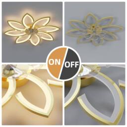 NIVOR Modern LED Ceiling Fans with Lights & Remote Dimmable Bladeless Gold - thumbnail 5