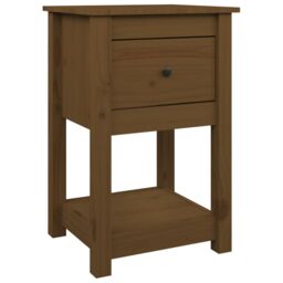 Berkfield Home Bedside Cabinets 2 pcs Honey Brown 40x35x61.5cm Solid Wood Pine - Size: 40x35x61.5 cm - thumbnail 6