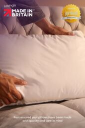 Slumberdown 2 Pack Wonderful Wool Medium Support Back Side Sleeper Pillows in White - thumbnail 3