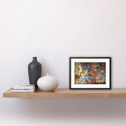 Artery8 Wall Art Print Hubble Space Astronomy The Carina Nebula Colourful Central Starbirth Region Death Creating Celestial Dust Clouds Gas Wind - thumbnail 2