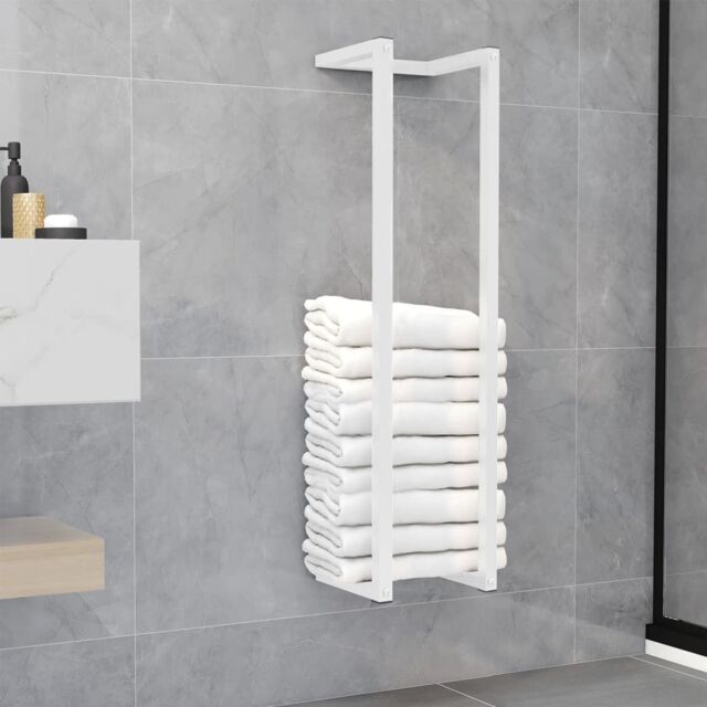 Berkfield Home Towel Rack White 25x20x95 cm Steel - Size: 25 x 20 x 95 cm - image 1