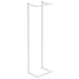 Berkfield Home Towel Rack White 25x20x95 cm Steel - Size: 25 x 20 x 95 cm - thumbnail 5