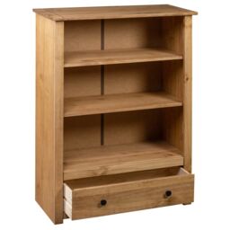 Berkfield Home Bookcase 80x35x110 cm Solid Pine Wood Panama Range in Brown - Size: 80 x 35 x 110 cm - thumbnail 5